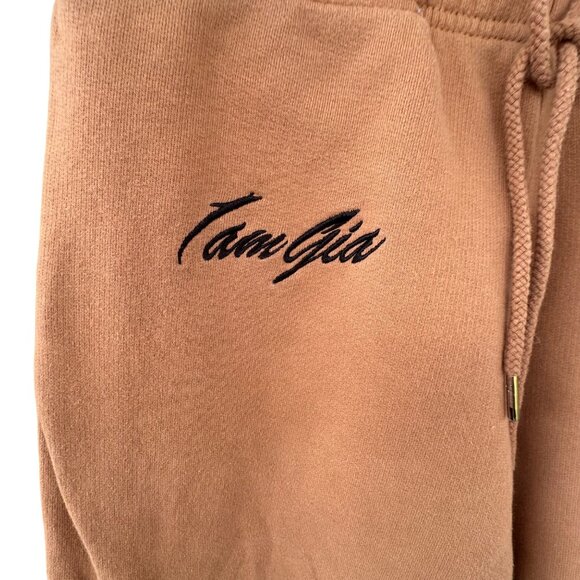 I Am Gia Astrea Womens Sweatpants Snake Size Large  Tan/ Black 100% Cotton - Picture 3 of 9